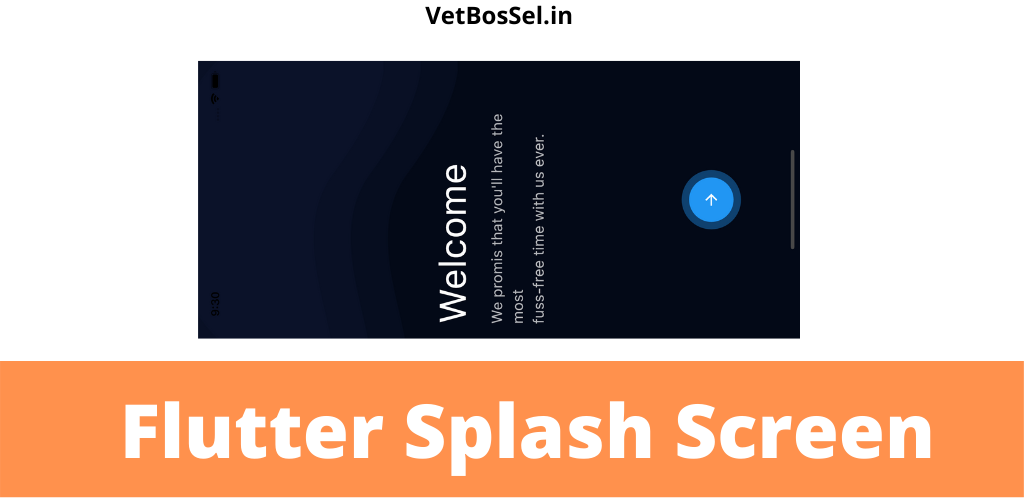 Flutter Splash Screen Example Source Code - VetBosSel