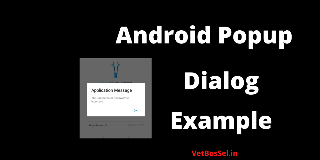 Android Popup Dialog Example Steps By - VetBosSel