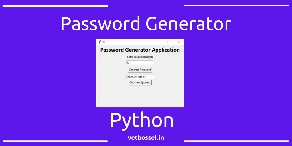Read more about the article Password Generator Python