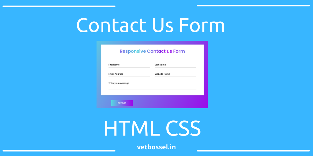 Read more about the article Contact Us Form HTML CSS