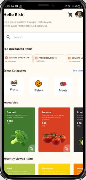 Grocery Store Android App Source Code & Live Demo - VetBosSel