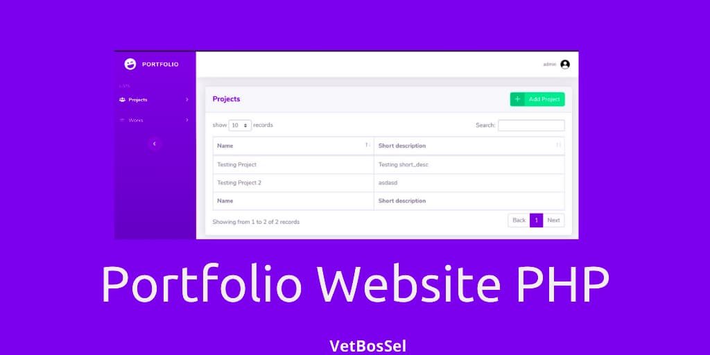 Read more about the article Portfolio Website PHP