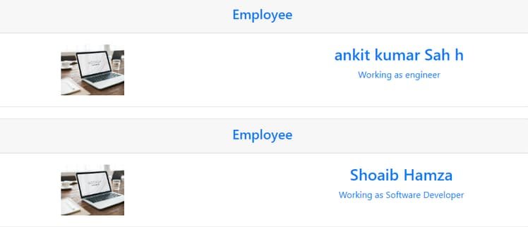 employee details angular framework
