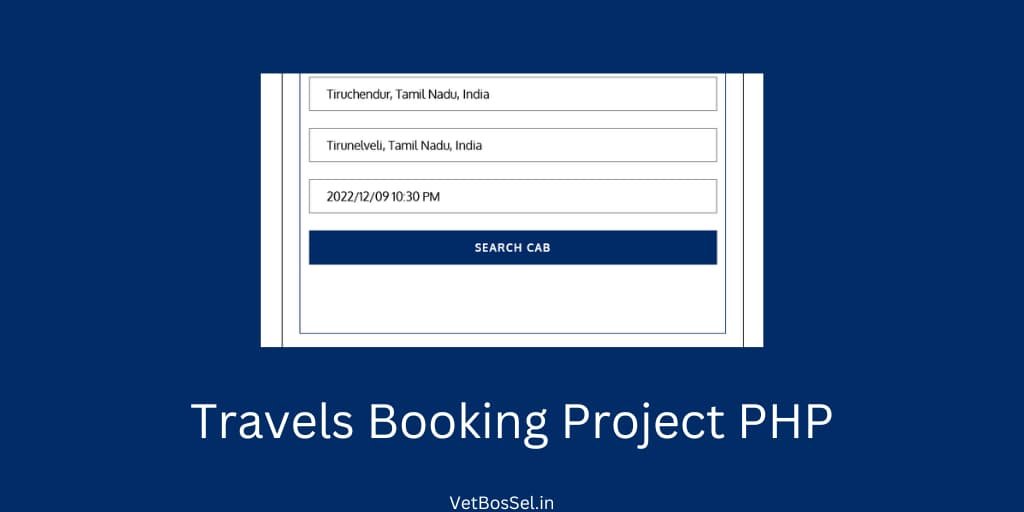 Read more about the article Travels Car Booking Project PHP