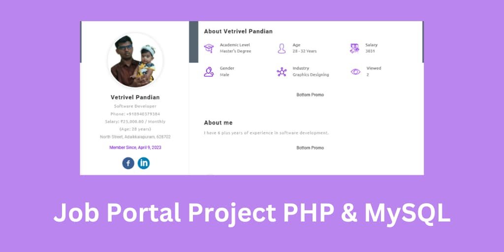 Read more about the article Online Job Portal Project Source Code PHP MySQL