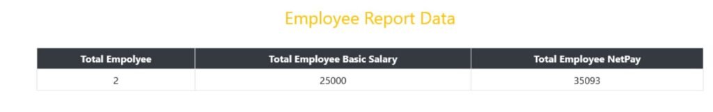salary management report