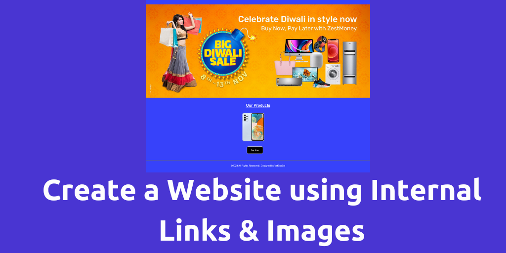 Read more about the article Create a website using internal links and images.
